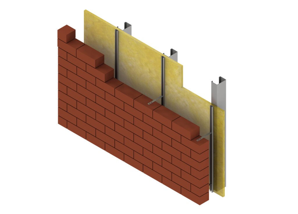 Restraint fixings for brick façades